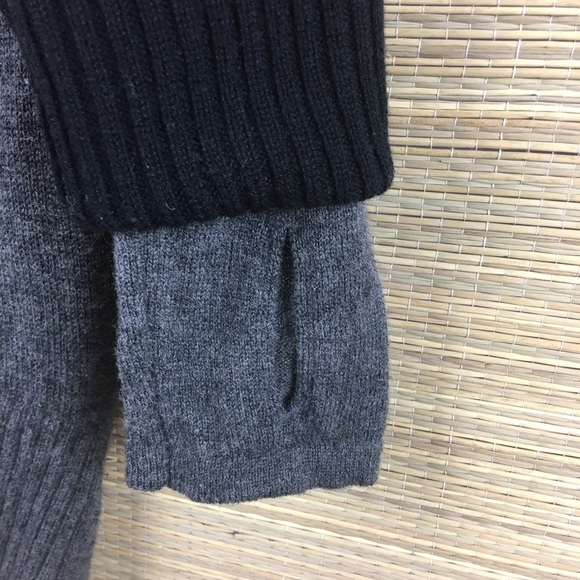 ATHLETA 100% Merino Wool Grey/Black Sweater - Picture 5 of 8